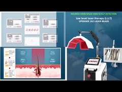 HR206 650nmのダイオード レーザー低レベルレーザーの毛の成長の毛の検光子機械