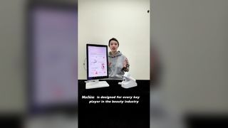 2in1 3 スペクトラム イメージング 8Mp 50 倍拡大カメラ Ai 皮膚および頭皮分析装置
