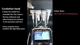 6 In 1 750HZ 120w キャビテーション ボディ痩身マシン