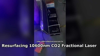 60W 皮膚リサーフェシング膣引き締め RF チューブ 10600nm フラクショナル Co2 レーザー マシン