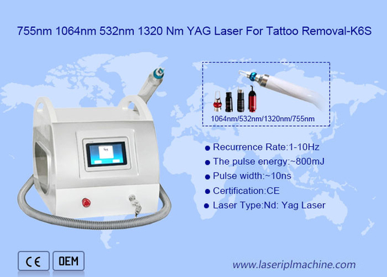 専門1064nm永久的な入れ墨の取り外し機械携帯用QスイッチNd Yag
