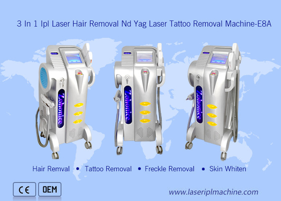 サロン用 プロフェッショナル Nd Yag タトゥー フリーク除去 3 in1 脱毛 Ipl OPT レーザー装置