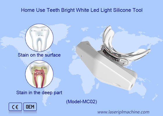 効果的 パーソナル 歯 白化 ライト ブルー LED 無線 充電可能