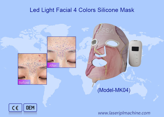 総重量 13.1KG 肌の若返り 赤外線照明 4色付き LED マスク