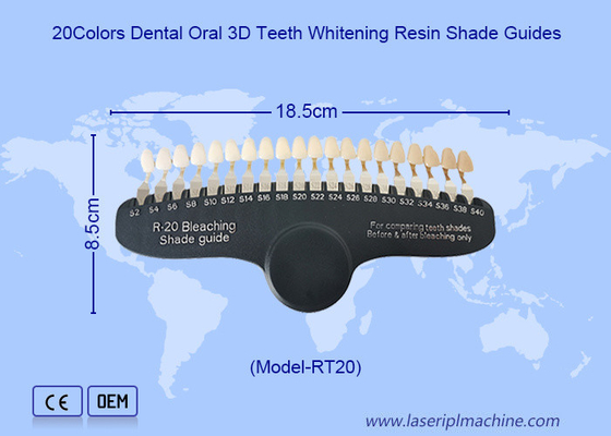 歯をきれいにする 歯を白くする 3D 漂白 シェードガイドデバイス