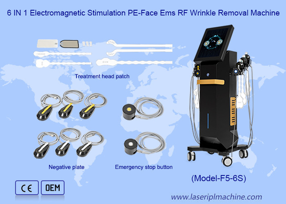 6 IN 1 電磁刺激EMS RF 顔彫刻EMRFマシン