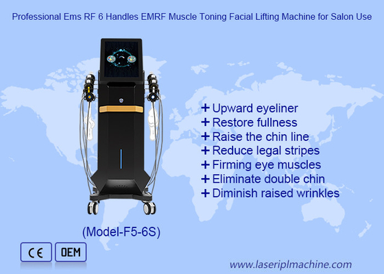 6 IN 1 電磁刺激EMS RF 顔彫刻EMRFマシン