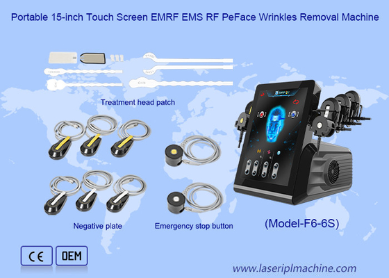 EMS 目のマッサージのための彫刻機 6in1 皮膚顔提起 EMS 顔形作機