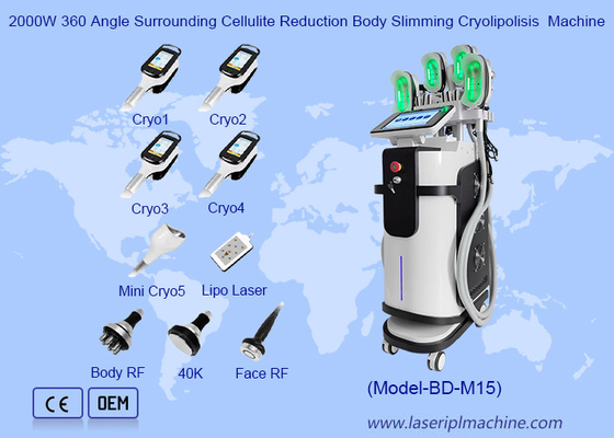 2000W 360アングル 周囲 セルライト 減少 体 痩せ クリオリポリスス 機械