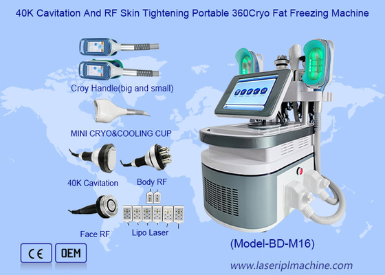 40KカビテーションとRF肌の緊縮 携帯360Cryo脂肪冷凍機