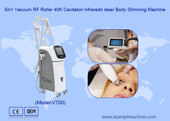 5in1 真空RFローラー 40kカビテーション赤外線レーザー体痩せ機