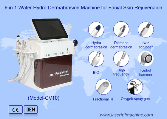 9 In 1 High Frequency Diamond Dermabrasion Facial Deep Cleaning Machine