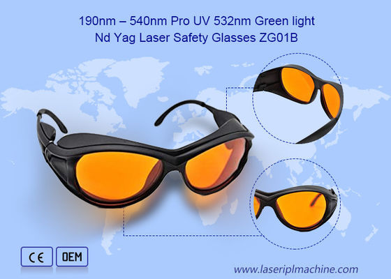 190nm 540nm CE OD4 Nd YAG Pro UV 532nm 1064nm Iplレーザーメガネ