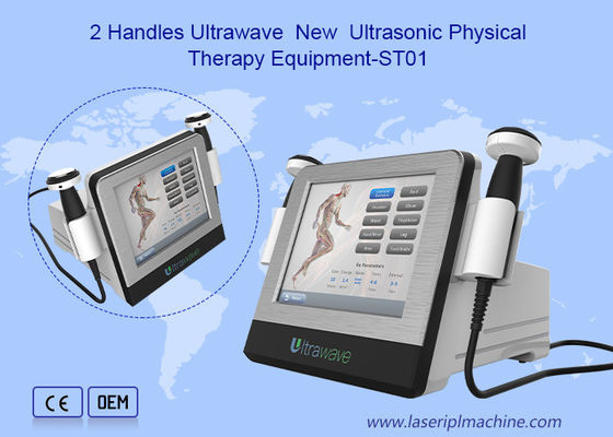2ハンドルのUltrawave物理的な磁気3mhz Rfの美装置の痛みの軽減のポータブル