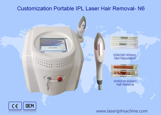 小型 Protable の Depilation レーザー IPL の毛の取り外しはスキン ケアのための顔料を機械で造ります