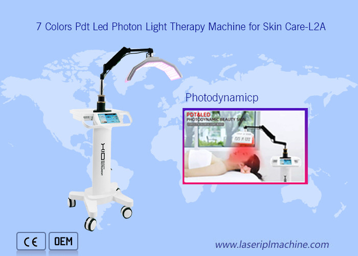 7 カラー Pdt LED 光子療法 顔リフティング 美容器 皮膚ケア