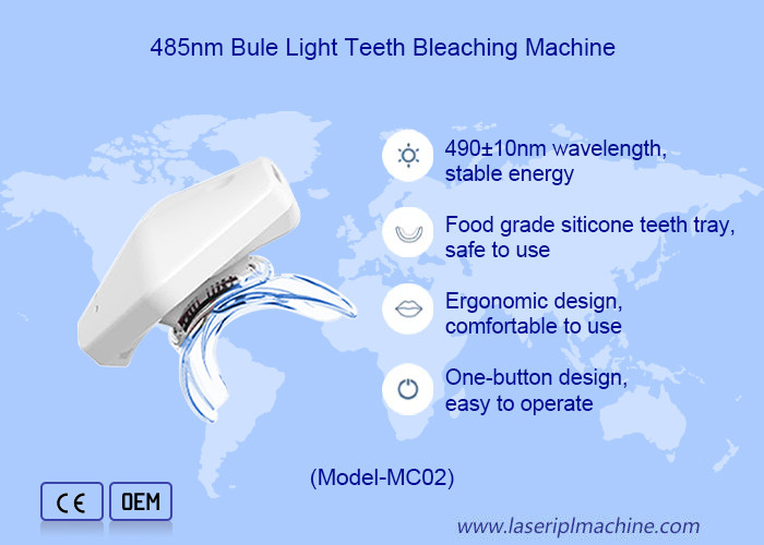 黒い歯を白くする機能と冷たい青い光 465nm-485nm