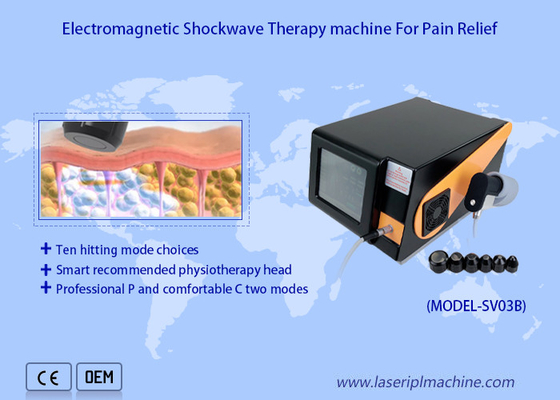 痛みの軽減の減量の空気の衝撃波療法機械のためのデスクトップの6つの棒衝撃波療法