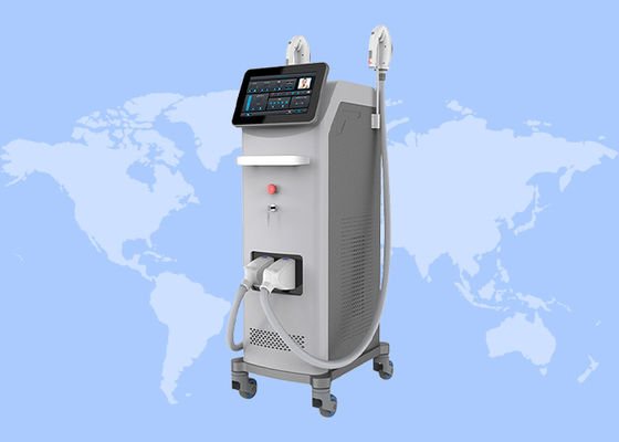 良い値段 双ハンドル IPL DPL OPT 痛みを伴わない脱毛皮膚若返し機 オンライン