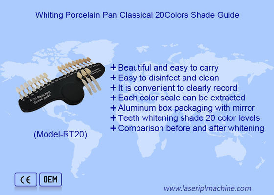 良い値段 手持ちの 3D 歯の漂白 シェードガイド 20 色 歯の漂白 オンライン