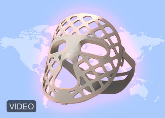 良い値段 360度柔らかいシリコン顔面マスク 穴のデザイン LEDブルー レッドLEDライト療法 オンライン