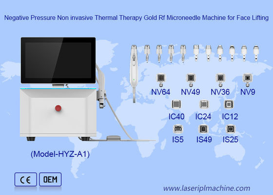 良い値段 双周波 隔離針 抗老化用 顔リフティング ゴールド RF マイクロニードルマシン オンライン
