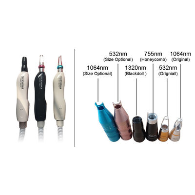 良い値段 1064 532 1320 755nm 肌の若返り Q 切り替えた Nd Yag レーザーハンドル オンライン