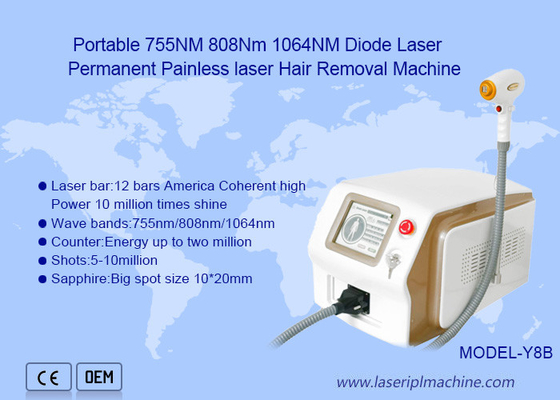 携帯用高い発電のダイオード レーザーの毛の取り外しの美機械808nm